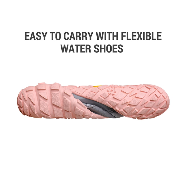 Women's Quick-Dry Aqua Water Shoes - LIGHT GREY PINK - 4